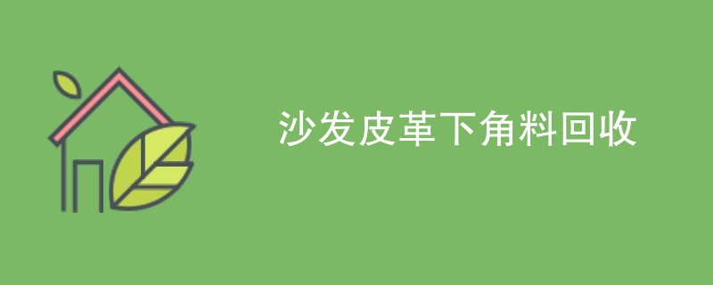 沙发皮革下角料回收